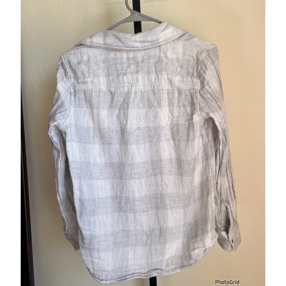 Faherty Belmar Reversible Shirt Grey Small Button Up Collared Small - Picture 3 of 4